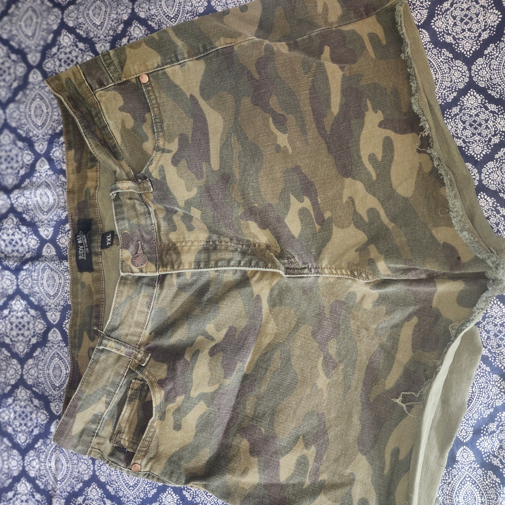 Judy Blue Camouflage Jean Shorts